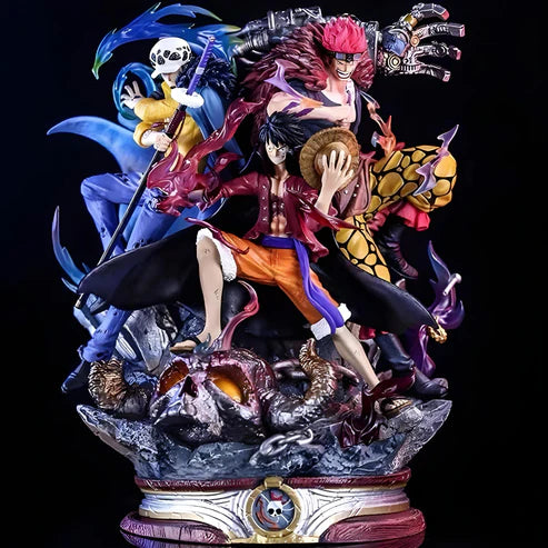 Three Captain One Piece Kid Law Luffy 22cm Action Figure - One Piece